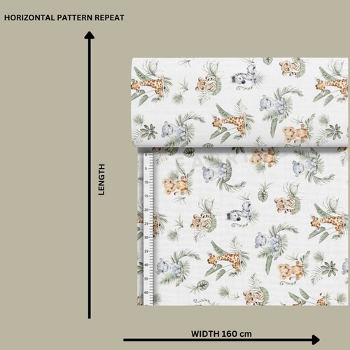 Safari fabric kids jungle - kids, ,