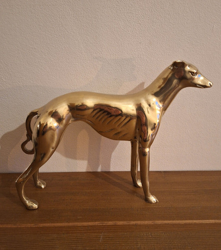 Stylish antique greyhound