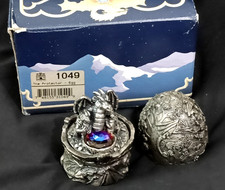 Tudor Mint Myth and Magic 1049 Dragon Egg Pewter Figure "The Protector" VGC