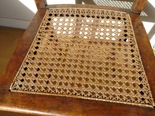 Antique cane chair vintage - antique,