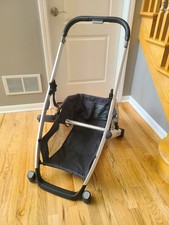 Uppababy VISTA V1 frame / chassis. silver with black leather handlebar Very GOOD