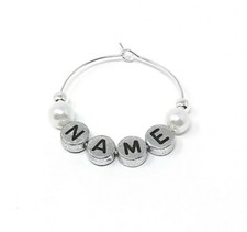 Personalised Name Wine Glass Charms Birthdays Weddings Hen Parties Christmas
