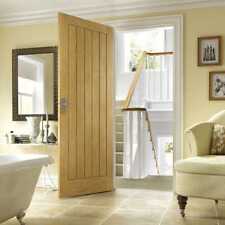 Classic Modern Solid Oak Internal Door Oak Wood Veneer Engineered 1981 x 762