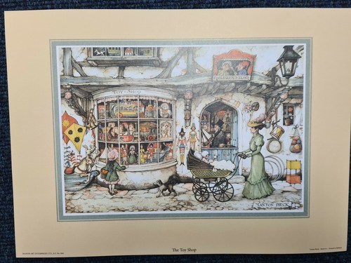 Toy shop decoupage - print, by