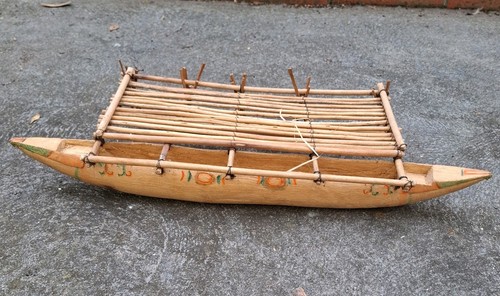 Vintage carved wooden tiki - vintage,