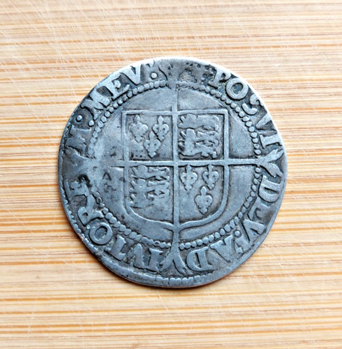 Elizabeth silver shilling - silver,