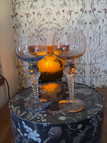 Vintage twisted stem - vintage, glasses
