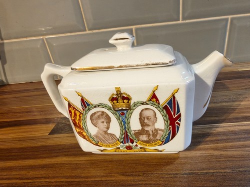 Vintage ringtons maling teapot - vintage,