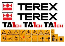 TEREX TA1EH DUMPER DECALS & WARNING STICKERS