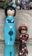 Japanese Kokeshi Doll Wooden Figurine  5”/13.cm