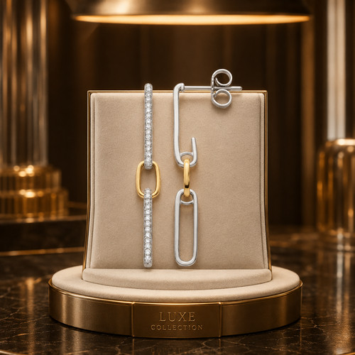 Elegant natural diamond link - elegant,