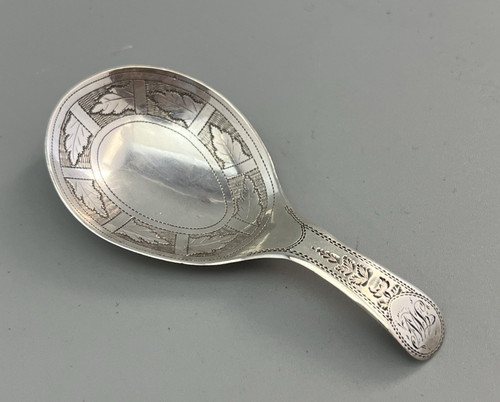 George iii silver caddy spoon - george,