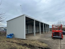 steel portal frame building