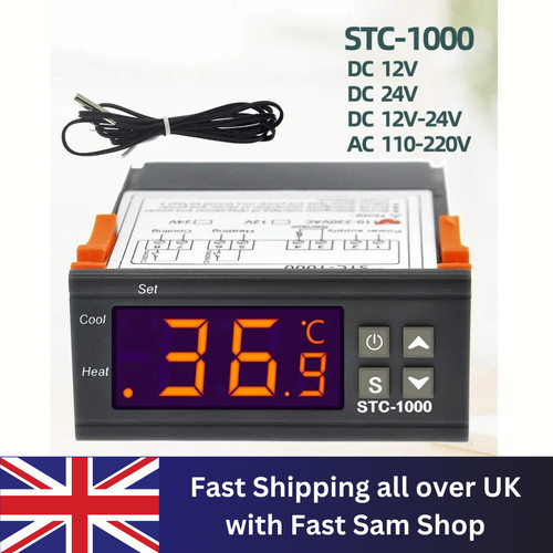 12v 110 220v stc 1000 - stc-1000, lcd