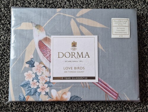 Dorma love birds teal oxford - love,