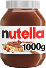 Nutella Hazelnut Chocolate Spread, Family Portion for Breakfast, Pancakes 1 kg