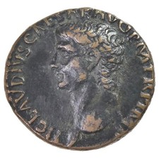 Emperor Claudius Bronze As