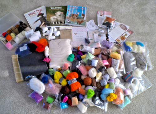 Huge job lot needle felting - job,