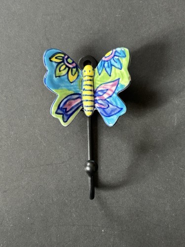 Colourful ceramic butterfly - colourful,