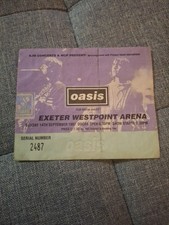 Oasis Concert Ticket Exeter
