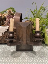 Victorian wooden wall sconce  candle sconce,