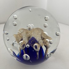 Large Cobalt Blue And Gold