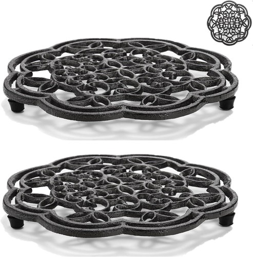 Yopay pack cast iron trivet - cast,