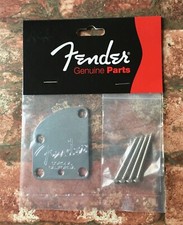 Fender Contoured Stratocaster Neck Plate with "Corona" Stamp - for Deluxe Strat