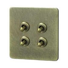 4 Gang Retro Toggle Light