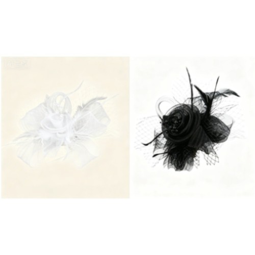 Feather flower hair hat - hair, for