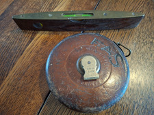 J.Rabone 1625 spirit level & Rigida tape No.390 66ft.