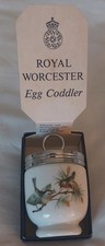  Royal Worcester small Porcelain Egg Coddler - Birds,unused