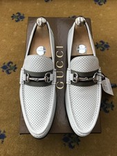 Gucci Leather White Perforated