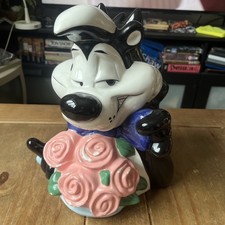 Warner Bros Studio Store Cartoon Network Pepe Le Pew Cookie Jar Rare
