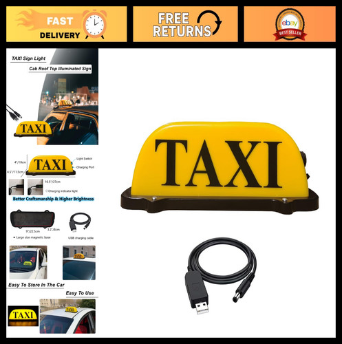 Illuminated taxi sign - taxi,