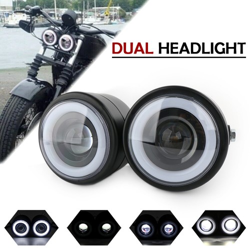 Black twin drl headlight - twin,
