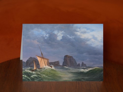 Shetland fishing boat in - a,