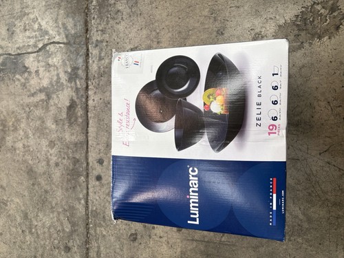 Luminarc zelie black 19pc - luminarc,