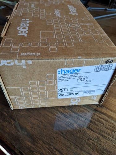 Hager consumer unit way - hager,