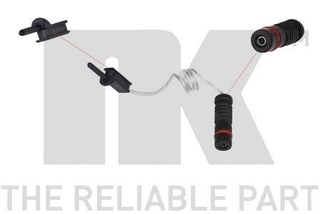 Front brake pad warning - nk,