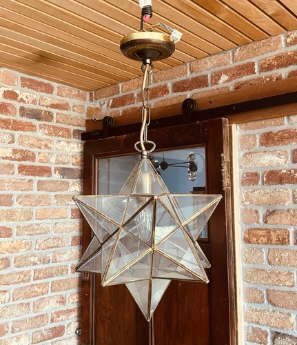 Antique moravian star - star, pendant