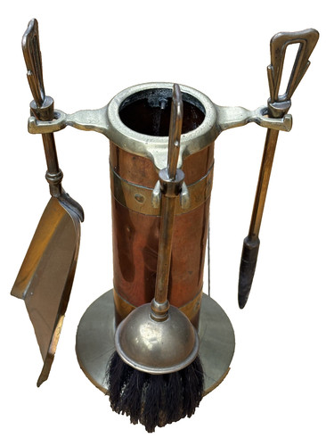 Antique brass and - , fire