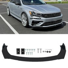 Glossy Black Front Bumper Lip Body Kit Spoiler Splitter For VW Passat B7 B8 CC