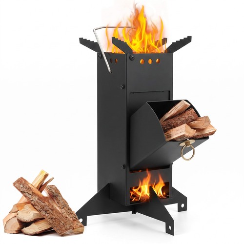 Heavy duty rocket wood burning - heavy,