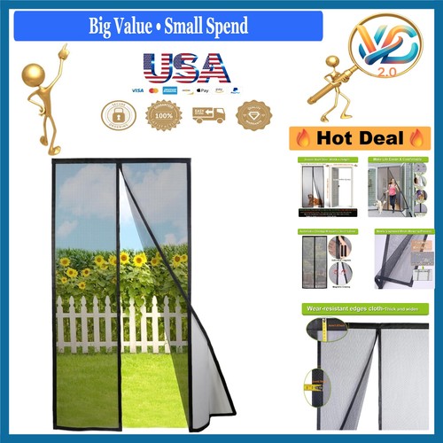 Magnetic screen door self - magnetic,