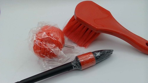Red car brush - car, seat