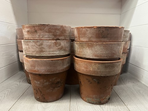 Vintage terracotta pot 5cm - terracotta, 17.5cm