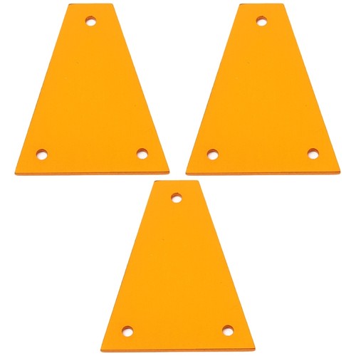 3pcs holes triangle metal - 3pcs,
