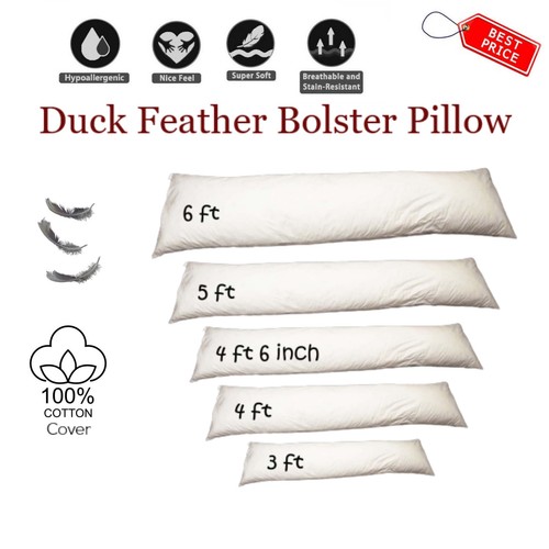 Duck feather down bolster - down,