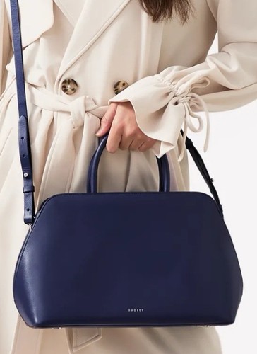 Radley blue leather handbag - leather,